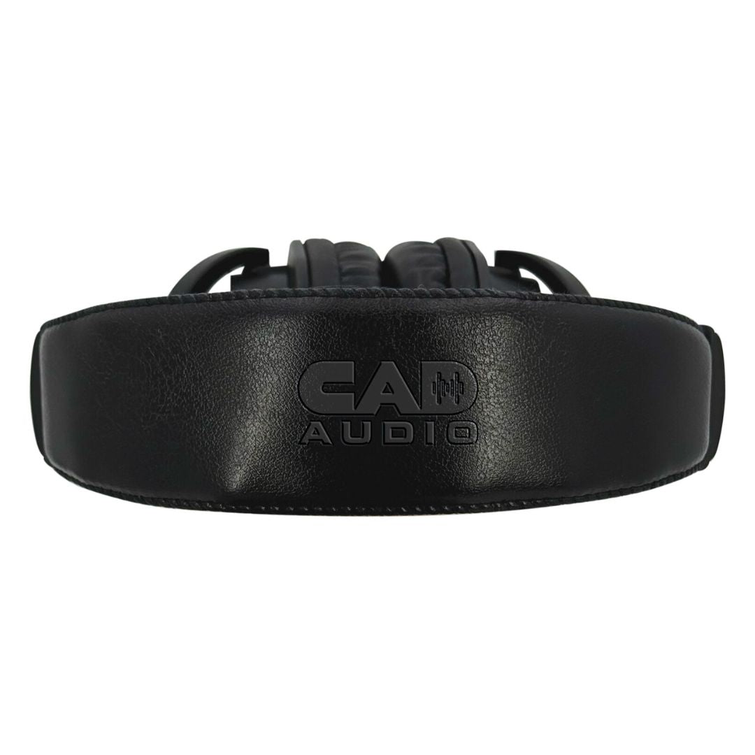 Top view of CAD Audio MH500 Closed-Back Over-Ear Headphones on white background