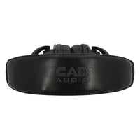 Top view of CAD Audio MH500 Closed-Back Over-Ear Headphones on white background