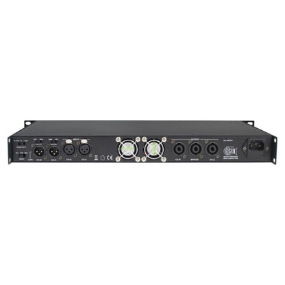 Rear ports view of CAD Audio PX3002 300W 2-Channel Power Amplifier on white background