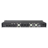 Rear ports view of CAD Audio PX5002 500W 2-Channel Power Amplifier on white background
