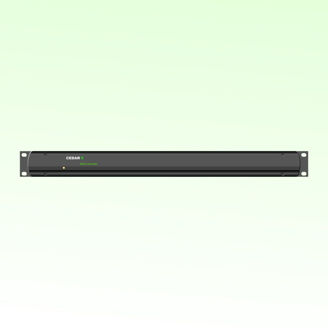 Front view of CEDAR Audio ADA on green background