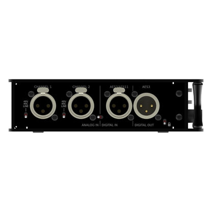 Left side view of CEDAR Audio DNS 2 on white background