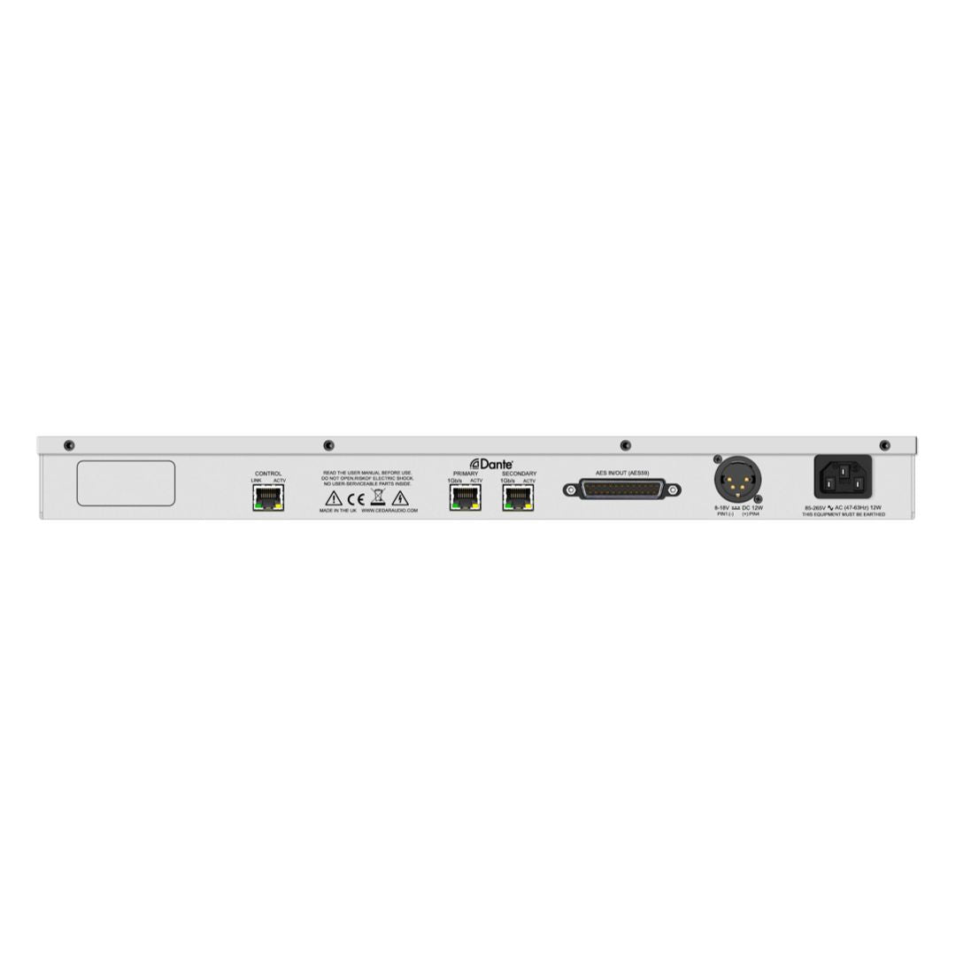 Rear view of CEDAR Audio DNS 8D on white background