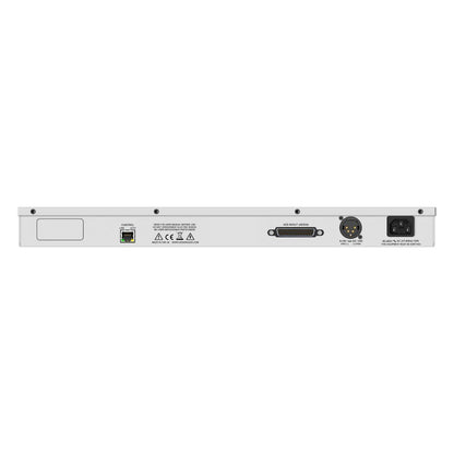 Rear view of CEDAR Audio DNS 8S 8-Channel Dialogue Noise Suppressor with AES/EBU on white background