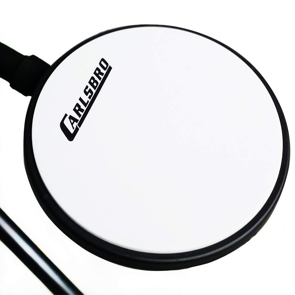 Close up view of snare of Carlsbro ROCK 50 Junior Electronic Drum Kit on white background