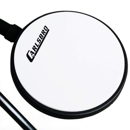 Close up view of snare of Carlsbro ROCK 50 Junior Electronic Drum Kit on white background