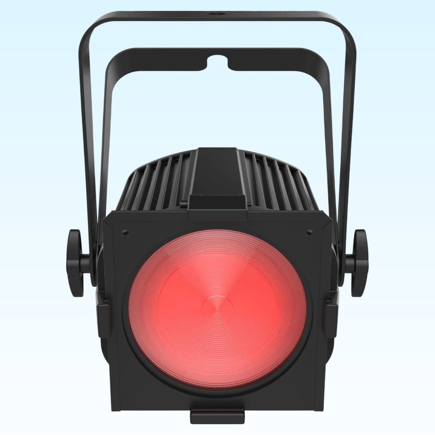 Front view of Chauvet DJ EVE P-160 RGBW on blue background