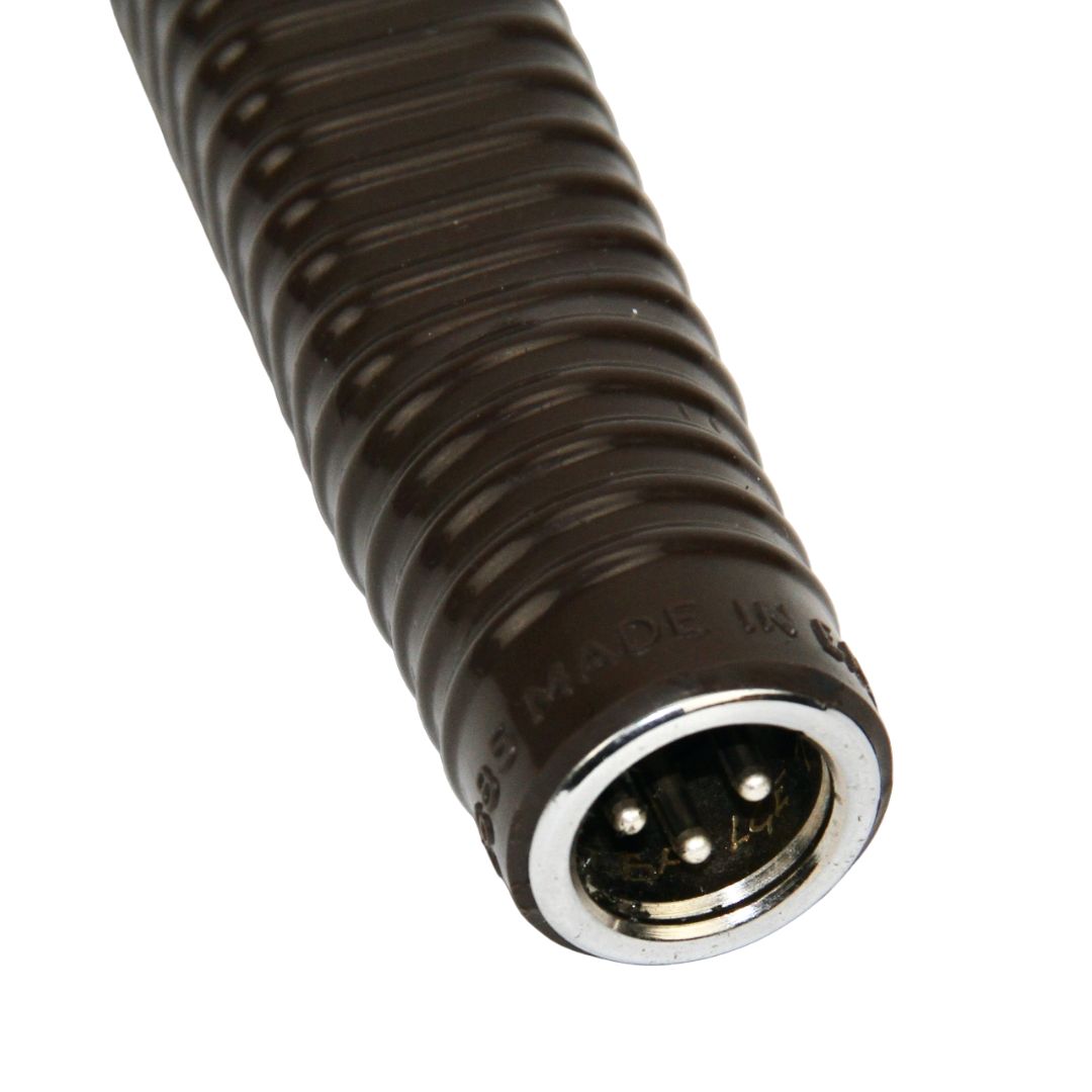 XLR port view of Coles 4104B on white background