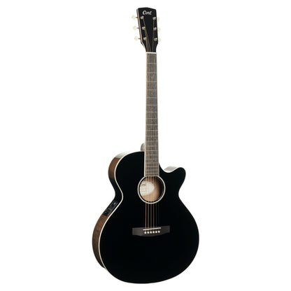 Front view of Cort Exotic-SFX Ash Acoustic Electric Guitar on white background