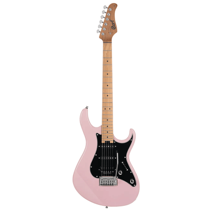 Front view of Cort G290 Modern Electric Guitar Dusty Rose on white background