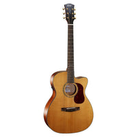 Front view of Cort Gold-OC6 Acoustic Electric Guitar on white background