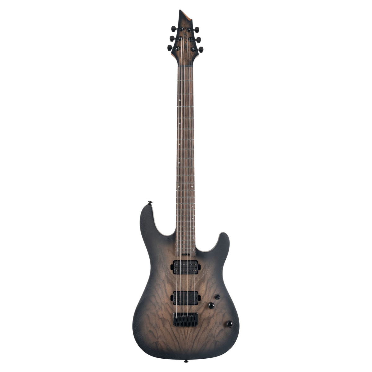 Front view of Cort KX500 Baritone Electric Guitar on white background