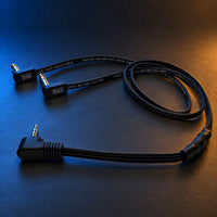 Coiled view of Cosmic Loop FX Parallel Link Cable in studio