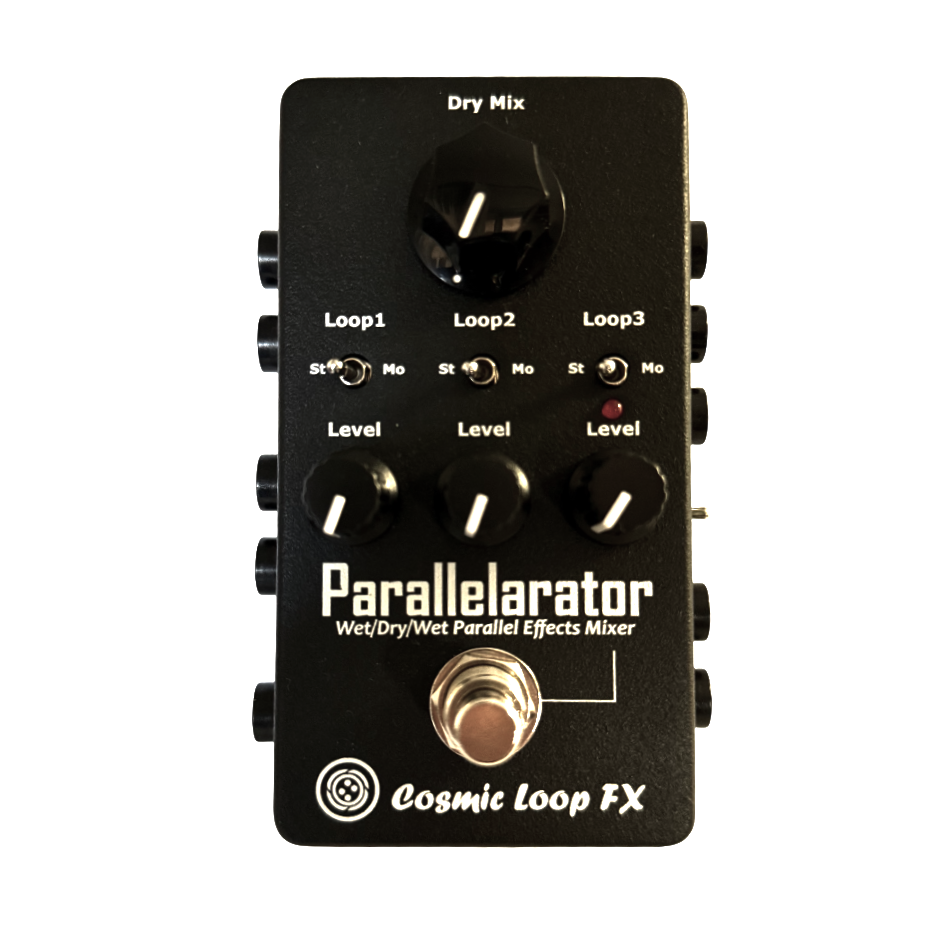 Cosmic Loop FX Parallelarator effects pedal on a white background