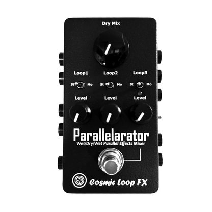 Cosmic Loop FX parallelarator effects pedal on a white background