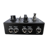 Input ports view of Cosmic Loop FX Parallelarator Pedal on white background