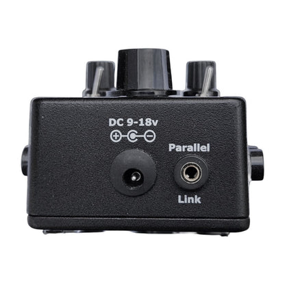 Top ports view of Cosmic Loop FX Parallelarator Pedal on white background
