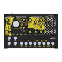 West Pest audio module with yellow and white design on a black background