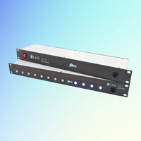 Angled photo of DACS Audio HeadLine on blue background