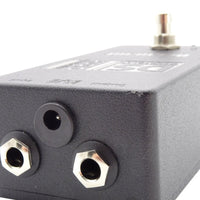 Close up view of top of DS Custom Octanaut Octave Up Pedal on white background