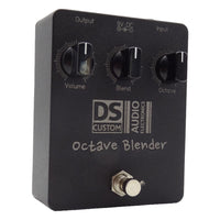 Angled left view of DS Custom Octave Blender Pedal on white background
