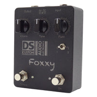 Angled right view of DS Custom Octave Foxxy Pedal on white background