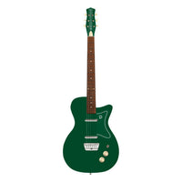 Front view of Danelectro '57 Electric Guitar Jade on white background