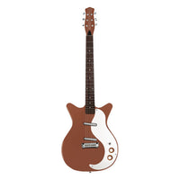 Front view of Danelectro '59M NOS+ Electric Guitar Copper on white background
