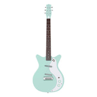 Front view of Danelectro '59M NOS+ Electric Guitar Seafoam Green on white background