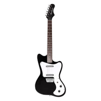 Front view of Danelectro '67 Electric Guitar Black on white background