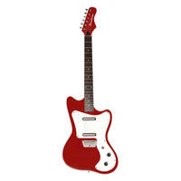 Front view of Danelectro '67 Electric Guitar Red on white background