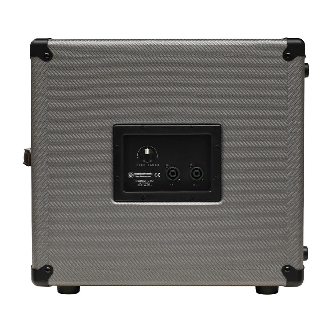 Rear view of Darkglass 112 Bass Cabinet on white background