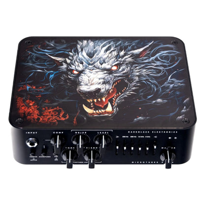 Angled front view of Darkglass Microtubes 500v2 Bass Amplifier Head Iku-Turso on white background