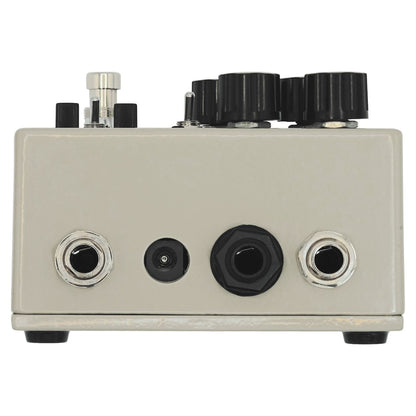 Top ports view of Death By Audio Amp Crash Pedal on white background
