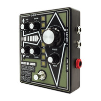 Angled view of Death By Audio Crossover Fuzz on white background
