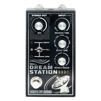Front view of Death By Audio Dream Station Reverb Pedal on white background