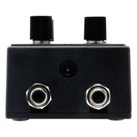 Top jacks view of Death By Audio Dream Station Reverb Pedal on white background