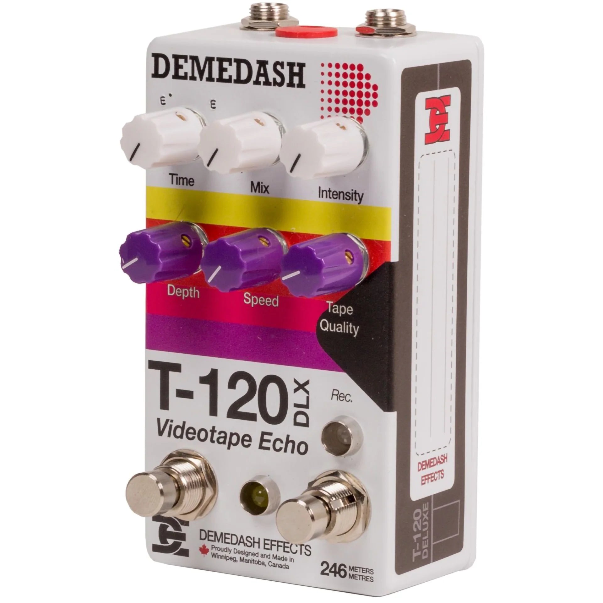 Demedash Effects T-120 Deluxe Pedal V2 | Videotape Echo – DeathCloud Demedash Effects T-120 Deluxe Pedal V2 | Videotape Echo – DeathCloud