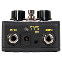 Top ports view of DigiTech DOD Drag Pedal on white background