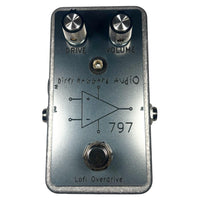 Front view of Dirty Haggard 797 Pedal Silver on white background