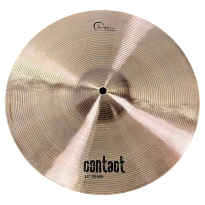 Front view of Dream Cymbals C-CR14 Contact Series 14" Crash on white background