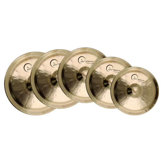 Inclusions of Dream Cymbals MBAOOCTC2 Mbao Nipple Gongs C2-C3 Set on white background