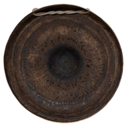 Rear view of Dream Cymbals Tuned Mbao Nipple Gong on white background