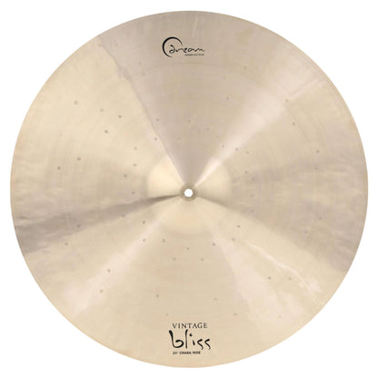 Front view of Dream Cymbals VBCRRI24 Vintage Bliss 24" Crash/Ride Cymbal on white background