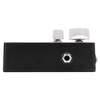 Right port view of EarthQuaker Devices Easy Listening Stereo Pedal on white background