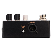 Left ports view of EarthQuaker Devices Scrolls Bass Odyssey Pedal on white background