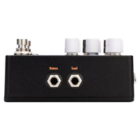 Right ports view of EarthQuaker Devices Scrolls Bass Odyssey Pedal on white background
