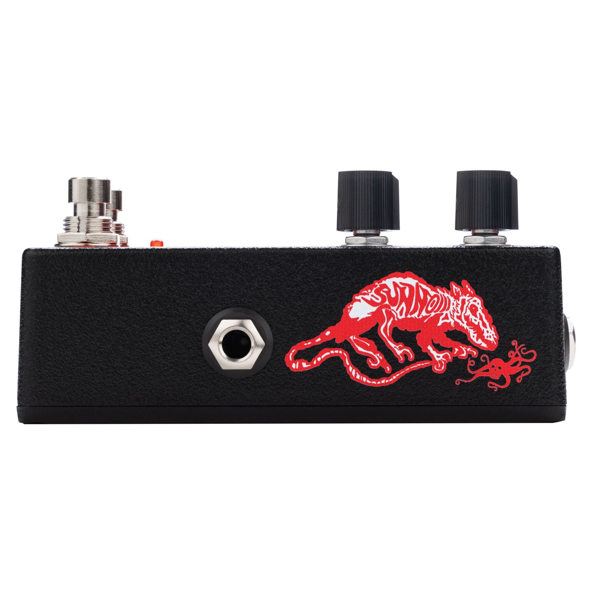 Right port view of EarthQuaker Devices Sunn O))) HalfLife Pedal on white background