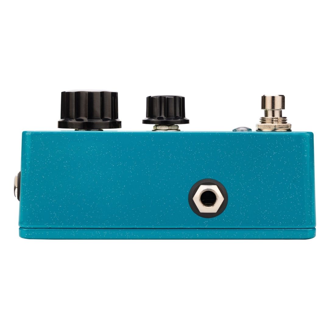 Left view of EarthQuaker Devices Towers Stereo Reverb Pedal on white background