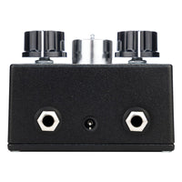 Top jacks view of EarthQuaker Devices ZEQD-Pre Pedal on white background